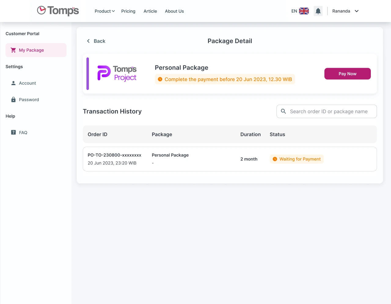 Tomps Saas Apps